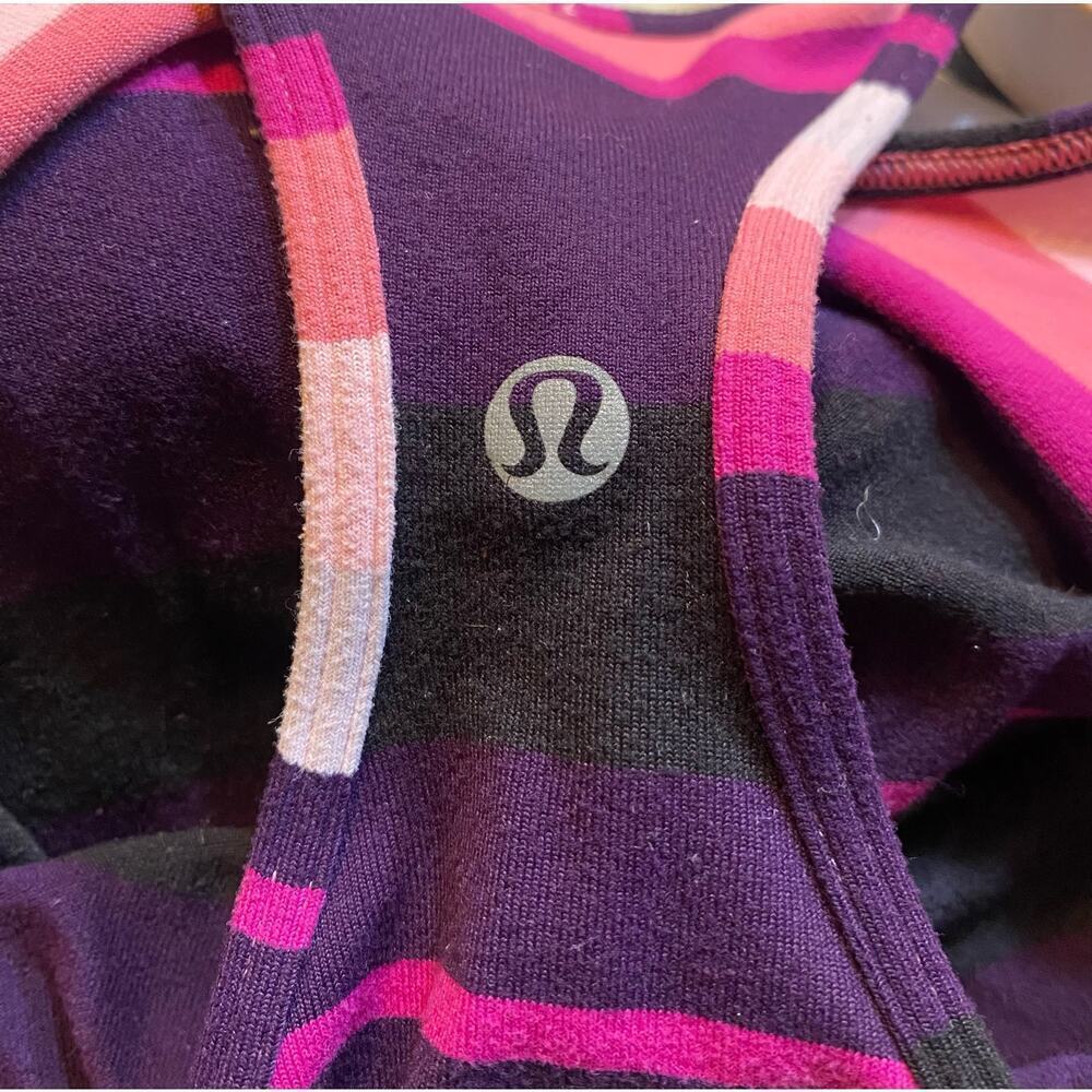 Lululemon Striped Racerback Tank Size 2 - Picture 4 of 4